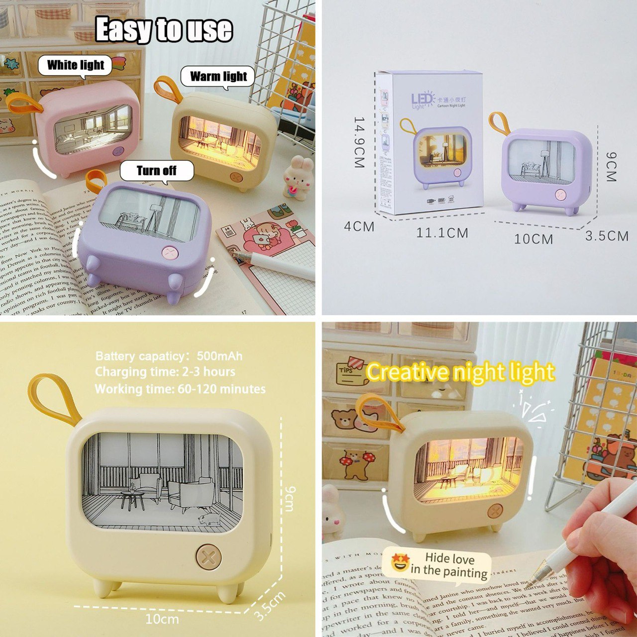 Mini TV Night Lamp