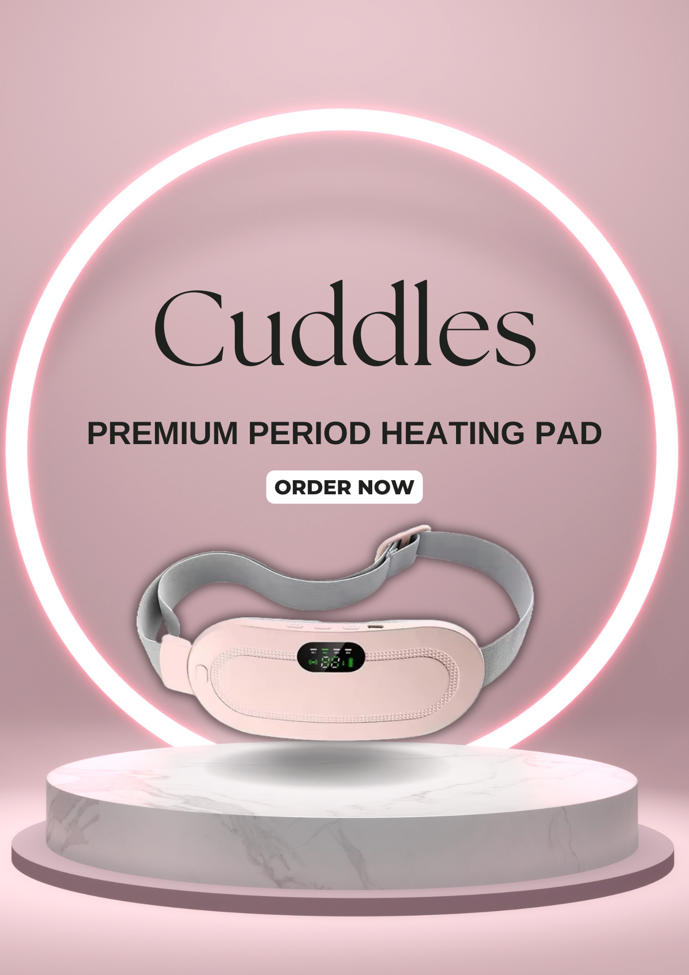 Portable Cordless Heating Pad for Menstrual Cramps Relief